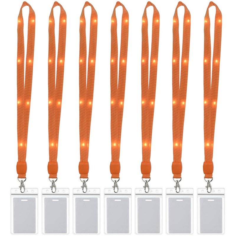 AMNQUERXUS LED Light Up Flashing Cruise Lanyards Keychain Key Holder Neck Straps Necklace - Image 1